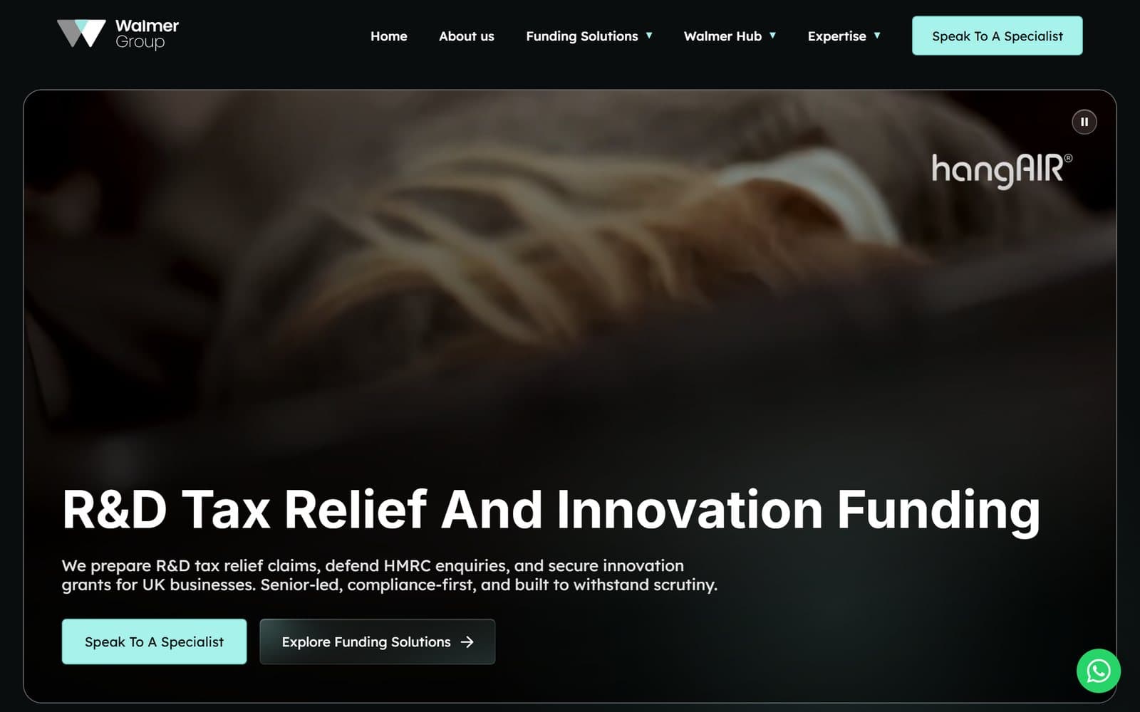 The redesigned homepage
